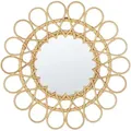 Wandspiegel Babai 60 Cm 60 Cm Rattan Naturfarben