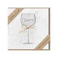 Karte Kraftpapier 15.5x15.5 cm bsb Cheers - Umweltfreundliche Grußkarte mit