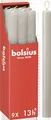 Bolsius - Rustik Stabkerzen - Hellgrau - 9 Stück - 27 x 2.3 cm - Länge Brenndauer 13 Stunden - Unparfümierte - Enthält Natürliches Pflanzenwachs - Ohne Palmöl