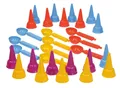 LENA® 05501EC - Happy Sand, Kiga Set Eiswaffeln+Eisportionierer, mehrfabig,...