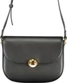 Elegante schwarze Damen-Handtasche mit verstellbarem Schultergurt