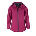 Blue Wave Damen Funktionsjacke Fabienne - Outdoor-Jacke Regenjacke Wander- und Fahrradjacke in Sangria Größe 42