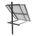 enjoy solar Aluminium verstellbare Masthalterung mit Neigungswinkel 30° -60° für Duo Solarpanel, Solarmodul, geeignet für Modulbreite 100-680mm (inkl. Schrauben und Muttern)