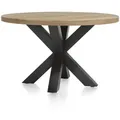 Henders & Hazel Metalox Esstisch rund Eiche furniert/Metallgestell schwarz