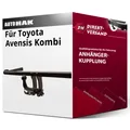 Für Toyota Avensis Kombi T27 (Auto Hak) Anhängerkupplung horizontal abnehmbar
