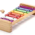 Kinder-Glockenspiel aus Holz - Xylophon mit Liederbuch und Holzschlägel ab 3 J.