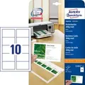 Visitenkarte weiß 250 Karten 85x54mm ZWECKFORM C32011-25 200g