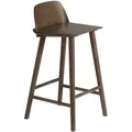Muuto Nerd Barhocker, höhe 65 cm, eiche dunkel gebeizt