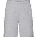 Fruit of the Loom Homewearhose Unisex-Freizeithose, kurz Uni grau XL
