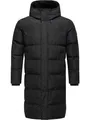Ragwear Herren Lange Steppjacke Warmer wasserdichter Wintermantel mit Kapuze Nordwey YOUMODO Black Gr. M