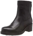 Hilfiger Denim Essential Leather Biker Boot, Damen Biker Boots, Schwarz (Black 990), 37 EU (4 UK)