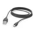 Hama 00201588, 3 m, USB A, Micro-USB B, USB 2.0, 0,48 Gbit/s, Schwarz