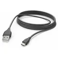 HAMA USB-Kabel, USB-A-microUSB 3m, schwarz