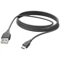 Hama USB-Ladekabel  USB 2.0 USB-A Stecker, USB-Micro-B Stecker 3.00 m Schwarz...