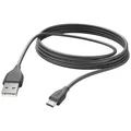 Hama USB-Ladekabel USB 2.0 USB-A Stecker, USB-Micro-B Stecker 3.00 m Schwarz