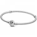 PANDORA Armband Moments Herz-Unendlichkeits-Verschluss Silber 599365C00 19 cm