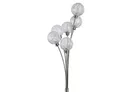hofstein Stehlampe »Lerici« stufenlos dimmbar, Nickel-matt/Silberfarben, ohne Leuchtmittel, Stehleuchte, mit 6 Drahtkugeln, 6xG9,mit Fußschalter am Kabel
