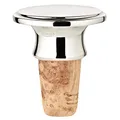 EDZARD Flaschenkorken Flaschenverschluss im klassischen Design für Champagner, Wein und Sekt, edel versilbert, anlaufgeschützt, Höhe 6 cm