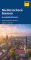 ADAC Bundesländerkarte Deutschland 03 Niedersachsen, Bremen 1:300.000: Straßenkarte und Autokarte