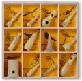 KOOKOO Vogelpfeife Vogelpfeifen Sets, (12-St), handgefertigte Vogelpfeifen, Vogelruf nachahmen