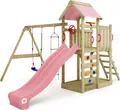 Spielturm Wickey MultiFlyer mit Schaukel und Rutsche in Hellrosa