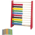 Rechenschieber Abakus Holz für Kinder Lernspielzeug Grundschule Geschenk Weih...