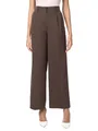 VERO MODA Damen Vmnila Mw Loose Dad Pant Noos Stoffhose, Chocolate Brown, 38W x 32L
