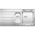Blanco Classimo - Spüle 100x50 cm, mit Ablaufbedienung, InFino, Edelstahl gebürstet 525328 - Silber