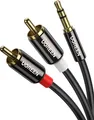 UGREEN 3,5mm Klinke auf Cinch Stereo Audio Kabel TV PC Handy Heimkino 2m