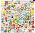 200 Stück Aesthetic Sticker Bomb Set, Cute VSCO Aufkleber Graffiti Vinyl Decals 