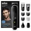 Braun All-In-One Bartpflege Bodygroomer Set, Barttrimmer / Bartschneider, Nasenhaartrimmer, Trimmer/Haarschneider Herren, Haarschneidemaschine, wiederaufladbar, 100 Min. kabellose Laufzeit, MGK5410