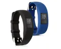 kwmobile Uhrenarmband 2x Uhrenarmband für Garmin Vivofit 4 Armband, Fitnesstracker Band Set aus TPU Silikon - Ersatzarmband Smartwatch