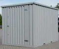 Gartenhäuschen Materialcontainer Holzunterstand Lagercontainer Box RAL7040 5m