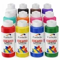 FARBELLO Acrylfarben Set 12 x 100 ml – Hochpigmentiert, Wasserfest, für Leinwand, Holz, Stein & Papier (12 Farben)