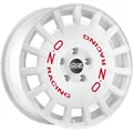 Alufelgen OZ RACING RALLY RACING 17" 8J 5x112 ET 45 75 RACE WHITE RED LETTERING
