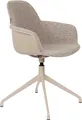 2er Set Zuiver Albert Kuip Esszimmerstuhl drehbar Aluminium/Polyester