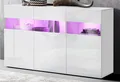 OTTO home Sideboard, Kommode mit 3 Türen, Breite 130 cm, ohne Beleuchtung