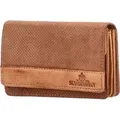 The Skandinavian Brand Damen Leder Geldbörse Quer Cognac - Braun