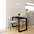 AKKE Esstisch Küchentisch Esszimmertisch Schwarz 100x55cm