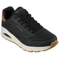 Skechers UNO-SUITED ON AIR Sneaker Freizeitschuh, Halbschuh, Schnürschuh mit modischer Keilsohle braun|schwarz 47,5 EU