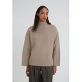 Style Republic Rollkragenpullover Merino-Kaschmir Gemisch OVERSIZED BOXY braun S