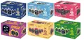 6 x 12 x 20ml Kleiner Feigling Mix Glas (Coco/Red Berry / Lemon / Blue/Magic