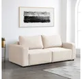 HOME DELUXE Schlafsofa Modulares Schlafsofa VINA S - 295 x 92 x 85 cm, ausziehbare Liegefläche, Cordsofa, kleines Sofa, 2-Sitzer