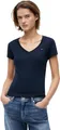 Tommy Jeans Damen Tjw Slim V-Neck Tee Dw0dw20458 S/S T-Shirt, Blue (Dark Night Navy), M EU