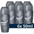 Dove Dove Men+Care Men+Care Anti-Transpirant Deo-Roller - Classic - hart zum Schweiß, sanft zur Haut - 6 x 50 ml