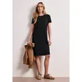 STREET ONE Midikleid mit Rundhalsausschnitt schwarz 40 EU