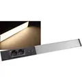 60cm ChiliTec LED Unterbauleuchte "Arusha" schwarz USB C PD, Licht warmweiß