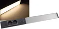 LED Unterbauleuchte "Arusha" schwarz USB C PD, 60cm, Licht warmweiß