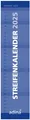 2025 ADINA Streifenkalender XL blau 49,5x11,3cm Monatskalender (49,5x11,3cm, 2025)