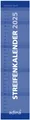 ADINA Wandkalender 2025 Streifenkalender XL blau 49,5x11,3cm Monatskalender